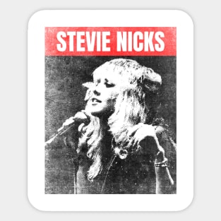 stevie nicks urban bw Sticker